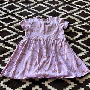 Cotton Kids purple unicorn dress 3T